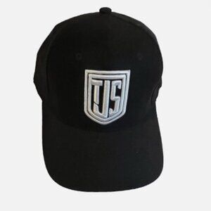 NEW TJS Embroidered Logo Swag Cotton Baseball Cap Hat - Black